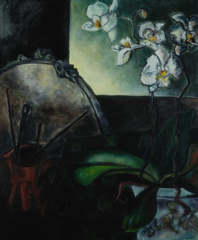 Brigitte Moreau Serre, Nature morte aux orchidées