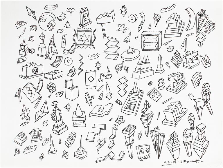 Catalogue raisonné, Henri Foucault, Projets 2. 1988