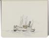 Carnet de dessins, 70 images de bateaux, 1915