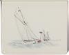 Carnet de dessins, 70 images de bateaux, 1915