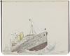 Carnet de dessins, 70 images de bateaux, 1915