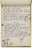 Carnet avec reliure en laiton contenant quelques chansons en anglais datant de la période d'écolier de Marin Marie.