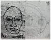 Sans titre (Visage de profil, recto; Visage de face, verso), 1966