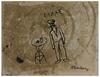 marin et table (recto); marin et table sur fond noir (verso), vers 1955-60