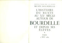 Musée Bourdelle, Paris 5 Mai 1964-1 Couverture du catalogue