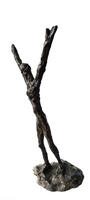 Homme bras levés, corps incliné vers l’avant, bronze foncé exemplaire 2 (2)