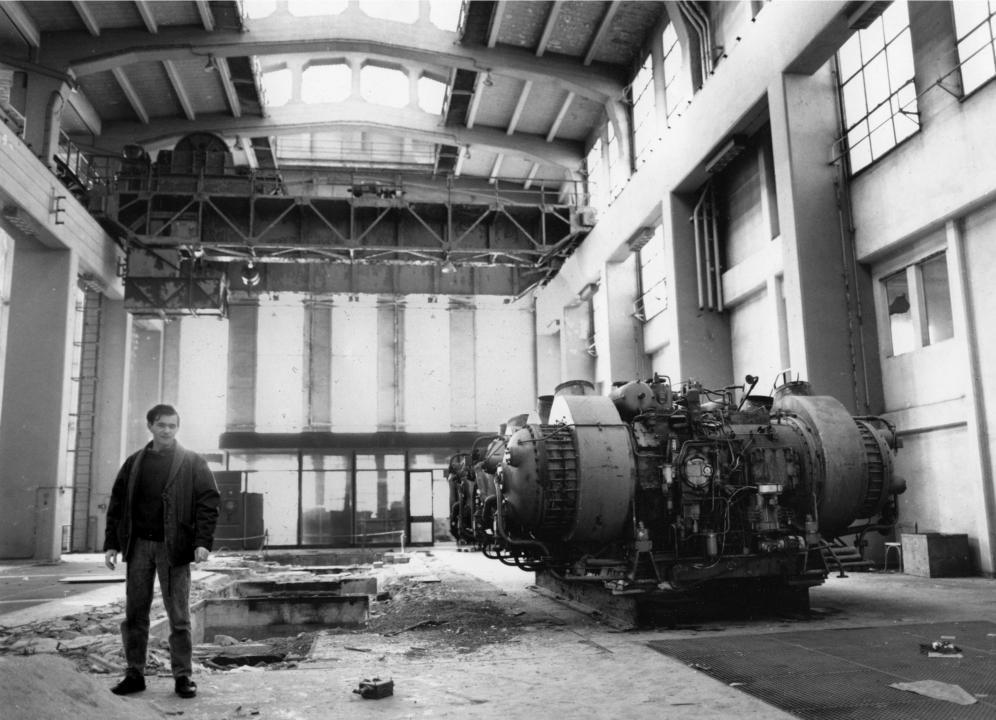 Atelier de Henri Foucault à Ivry Sur Seine, 1990.