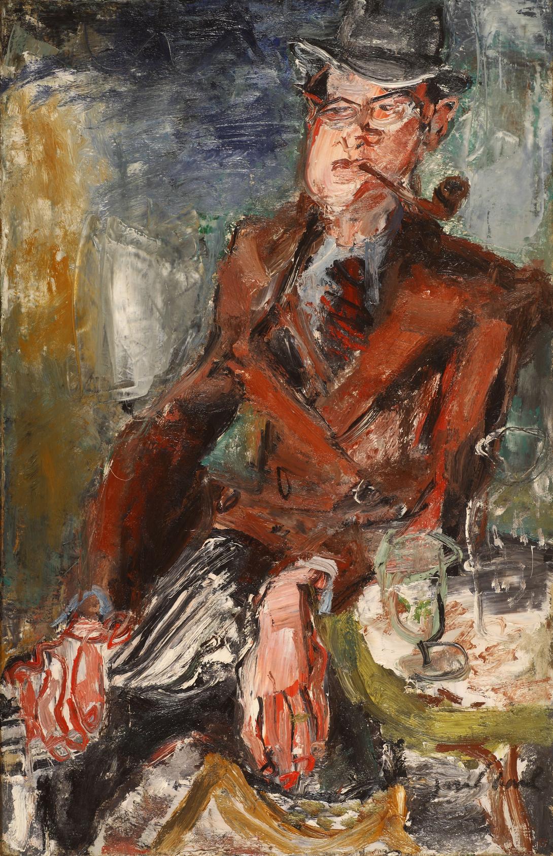 Gen Paul (1895-1975), Portrait d'Ernest Lajeunesse, 1928, huile sur toile, 100 x 65 cm