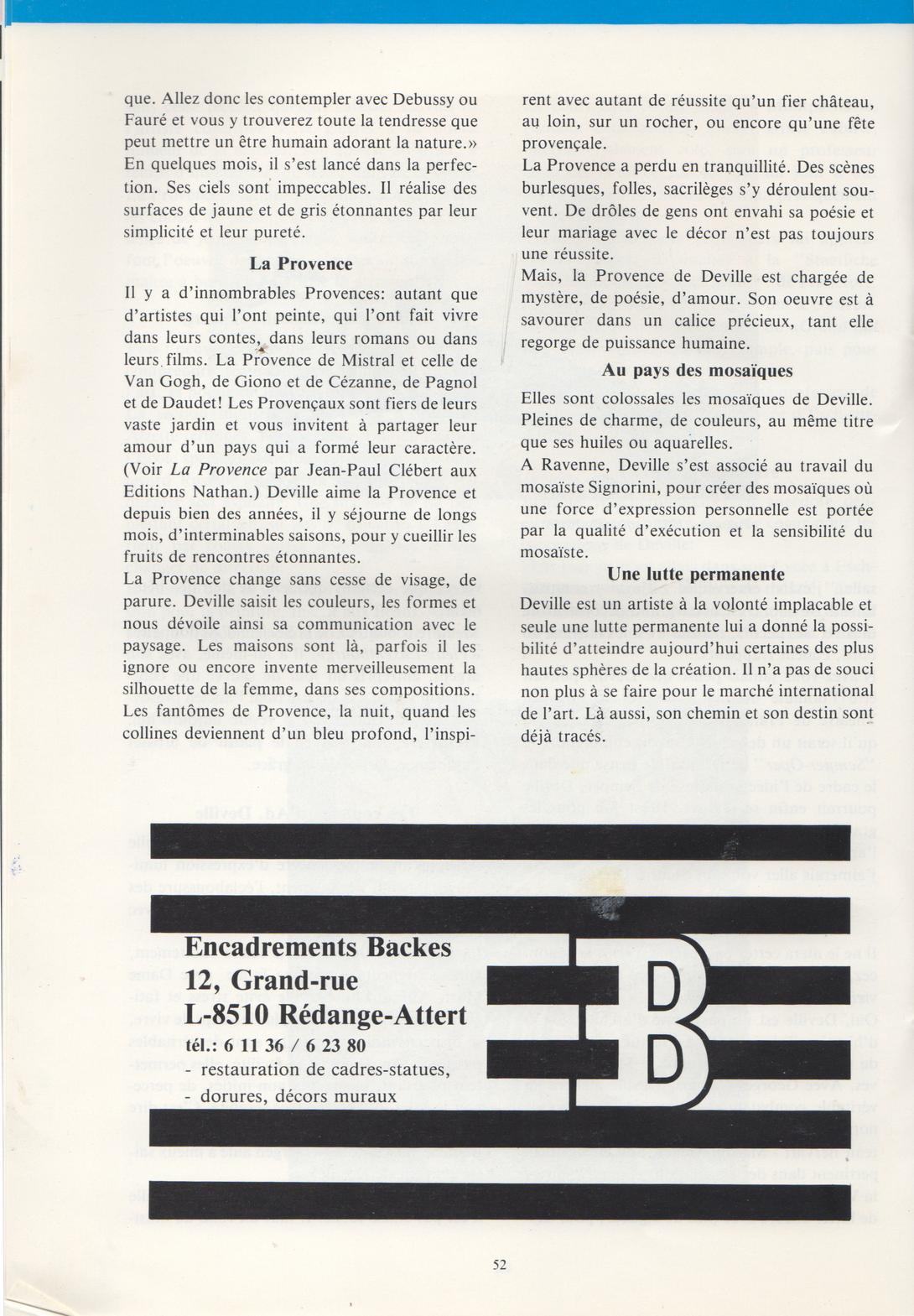 Le nouveau Luxembourg   Reflets de l'Imagination.  N° 7 - automne/hiver 1986, pp.47-52