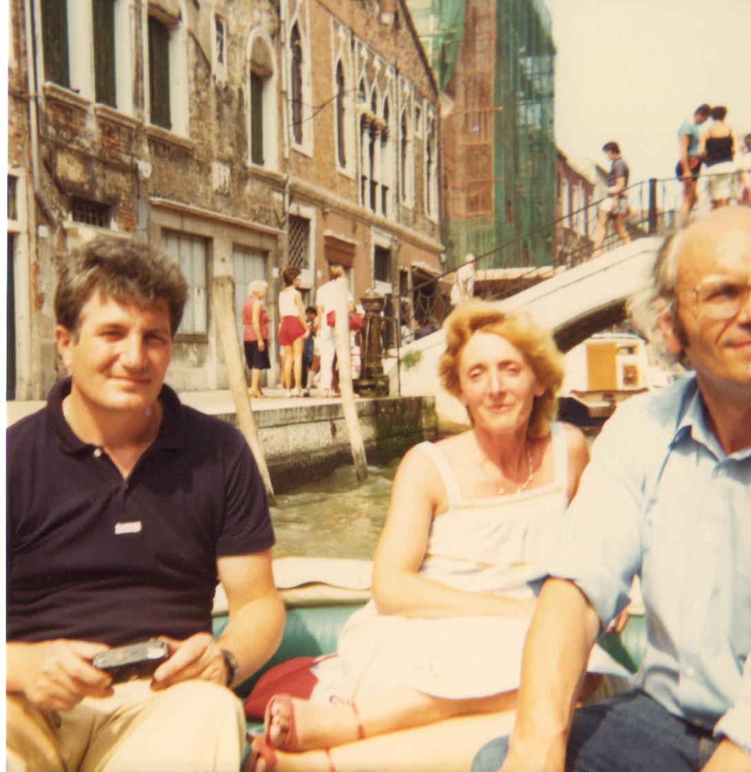 Avec Carlo Signorini à Murano