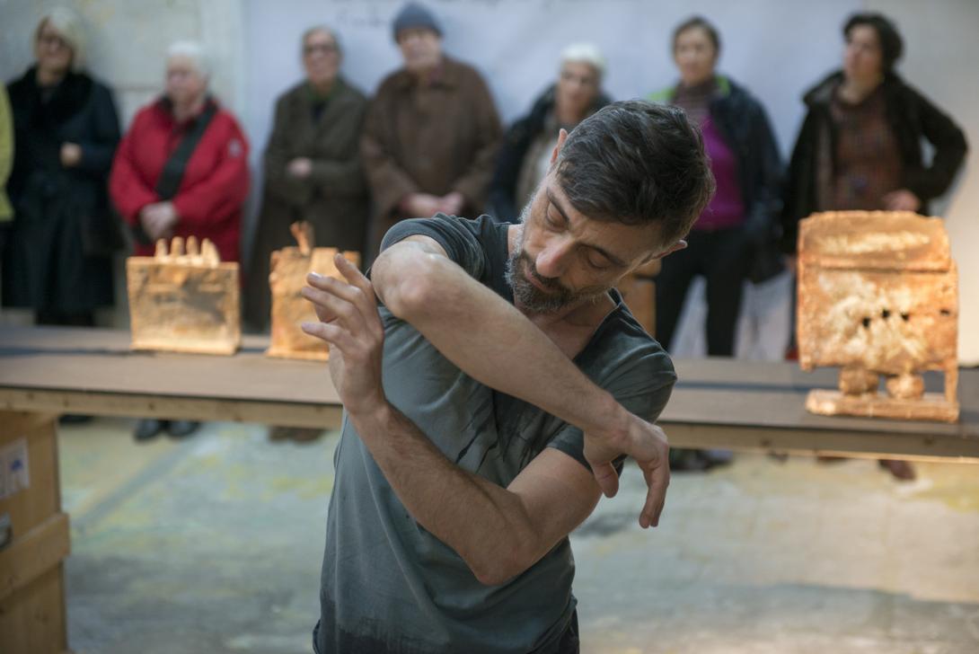 JJ Lerat, galerie Mercier, performance danse, vue 3