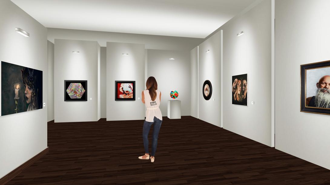 Example of virtual exhibition in MuVi Virtual Museum by Make Art Gallery - Rome/Italy