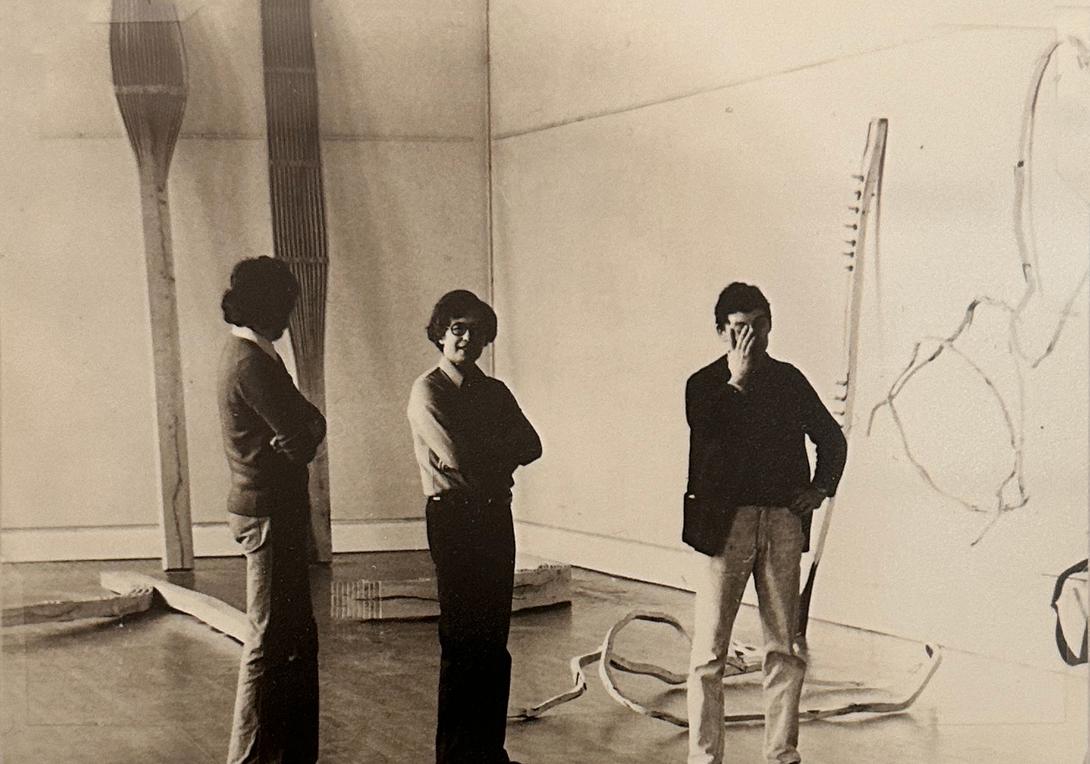 Jacques Beauffet, Bernard Ceysson, Toni Grand en 1976 au musée d'Art et d'Industrie de Saint-Etienne