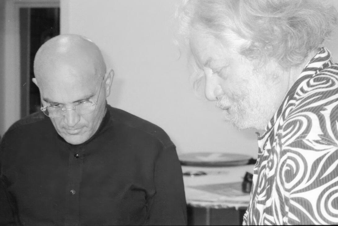 Jean-Jacques Lebel et Giuseppe Morra, Naples en 1999