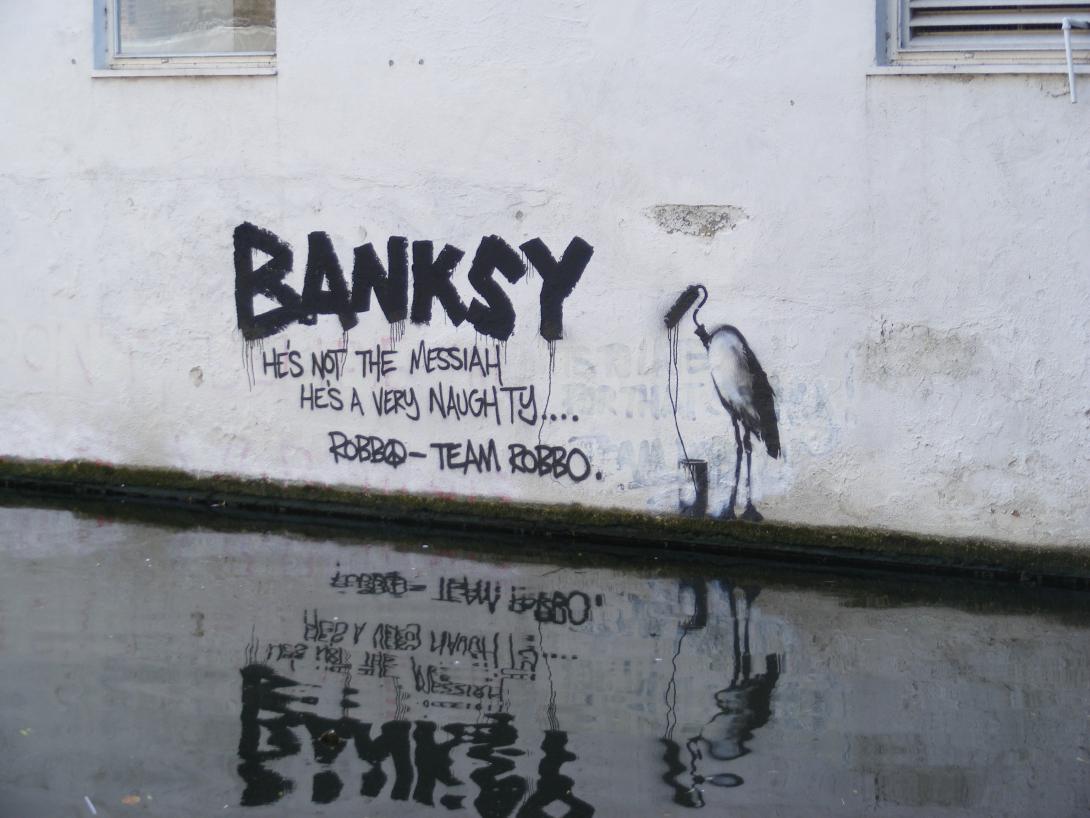 Banksy vs Robbo - Global warning piece