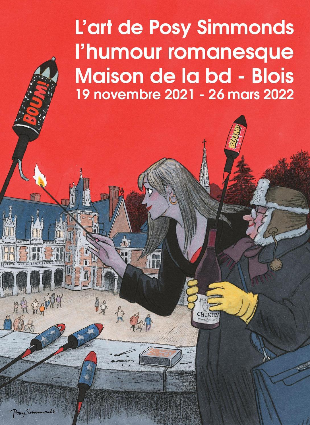 affiche Exposition "L’art de Posy Simmonds, l’humour romanesque"